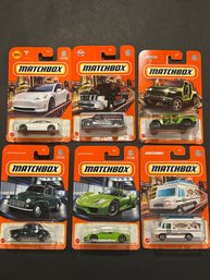 Matchbox Lot Of (6) Cars In Original Packaging
