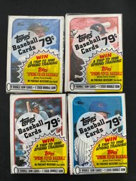1989 Topps Baseball Cello Pack Lot Of 4