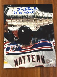 Stephan Matteau Autographed 8x10 Photo With COA