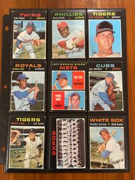 1971 Topps Lot Of (18) Assorted Baseball Cards