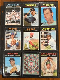 1971 Topps Lot Of (18) Assorted Baseball Cards