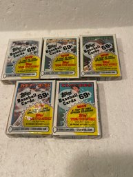 1988 Topps Cello Packs Lot Of- 5
