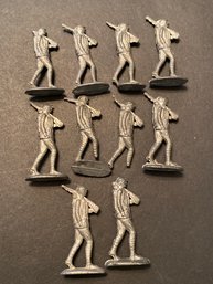 Vintage Lead Toy Soldier Lot Of 10
