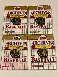 1991 Topps Archive 1953 Baseball Card Pack Lot Of 4