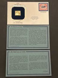 Golden Replicas Of United States Stamps 22kt Gold