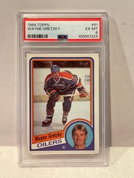 Wayne Gretzky 1984 Topps #51 PSA Graded 6 EXMT Edmonton Oilers