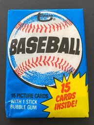 1980 Topps  Baseball Wax Pack. Possible Rickey Henderson Rookie!!