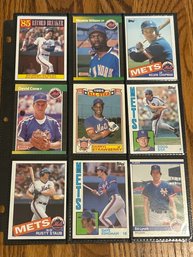 Lot Of (18) Assorted 1980s NY Mets Baseball Cards