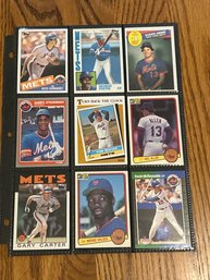 Lot Of (18) Assorted 1980s NY Mets Baseball Cards