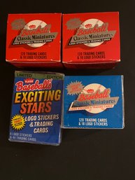 Various Baseball Card Boxes