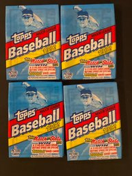 1992 Topps Baseball Wax Pack Lot Of 4
