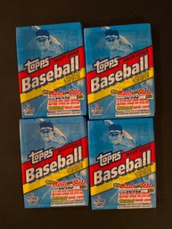 1992 Topps Baseball Wax Pack Lot Of 4