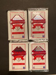 1993 Donruss Baseball Series 2 Unopened Wax Pack Chipper Jones Rookie !! Lot Of 4