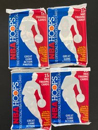 1989 Hoops Basketball Packs Lot Of 4