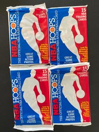 1989 Hoops Basketball Packs Lot Of 4