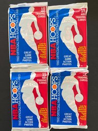 1989 Hoops Basketball Packs Lot Of 4
