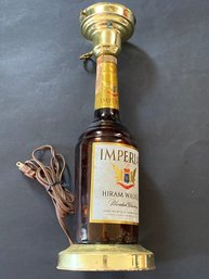 Liquor Bottle Lamp. Works!!