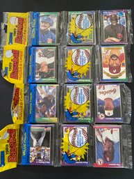 1989 Donruss Baseball Rack Pack Lot Of 4.   Possible Griffey Rookie!