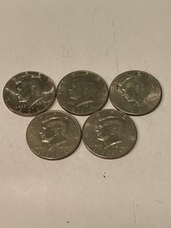 22, 90, 98, 95, D - 2000 P - Kennedy Half Dollars - Lot Of 5