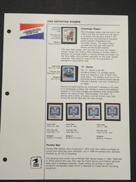 1988 Definitive Stamps Page
