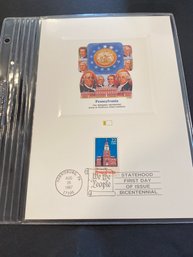 UNITED STATES USA - 1987 C.P.A. - PROOFCARD - FDI