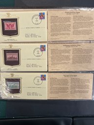 Historic Stamps Of America Lot Of (3)