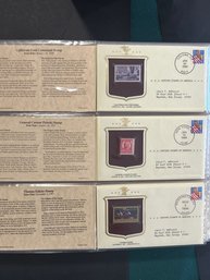 Historic Stamps Of America Lot Of (3)