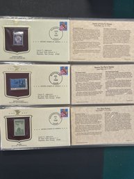 Historic Stamps Of America Lot Of (3)