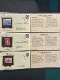 Historic Stamps Of America Lot Of (3)