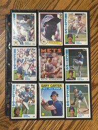 Lot Of (18) Assorted 1980s NY Mets Baseball Cards