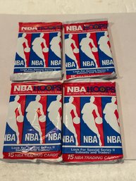 1990/1991 Hoops Unopened  Packs Lot Of 4. Jordan!!