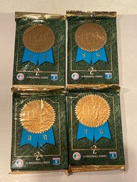 1993 Leaf Series 2 MLB Baseball, Frank Thomas Factory Sealed Pack  -  Lot Of 4