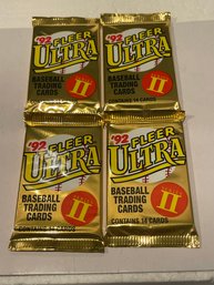 1992 Fleer Ultra Series 2 Baseball Card Lot Of 4
