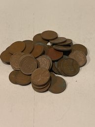 1942P  Lincoln Wheat Pennies - Lot Of 50