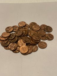 1962  Lincoln Pennies - Lot Of 50 Uncirculated
