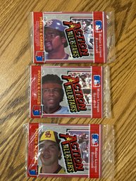 1983 Donruss Action All Stars Lot Of (3) Unopened Packs.