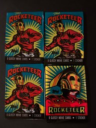 DISNEY THE ROCKETEER VINTAGE 1991 TOPPS TRADING CARDS SEALED WAX PACKS  Lot Of 4