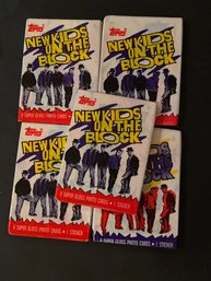 New Kids On The Block Wax Pack Lot Of 5