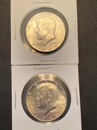 1969 D Kennedy Half Dollar BU US Coin Lot Of 2