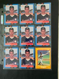 1988 Tom Glavine Rookie Baseball Card Lot Of 18. HOF!!