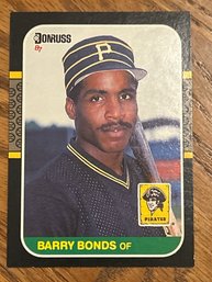 1987 Donruss Barry Bonds Rookie Card