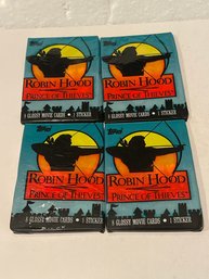 Robin Hood Prince Of Thieves - 4 Sealed Packs