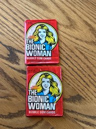 1976  Donruss Bionic Woman Lot Of (2) Unopened Wax Packs