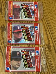 1983 Donruss Action All Stars Lot Of (3) Unopened Packs.