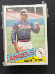 1985 Topps Baseball Reggie Jackson Bulk Dealer Lot Of 50