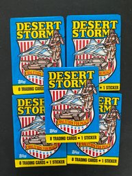 Desert Storm Trading Cards Lot Of 5