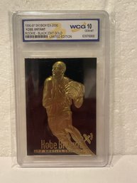 Graded Gem-Mint 10 KOBE BRYANT 1996 Skybox 23K Black Gold ROOKIE Card