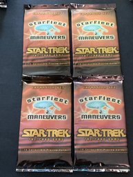 Star Trek Star Fleet Maneuvers Wax Pack Lot Of 4