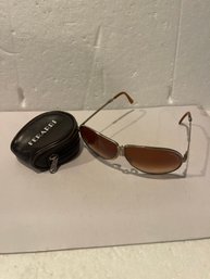 Vintage FERRARI - Aviator Style Folding Sunglasses - With Black Zip Case