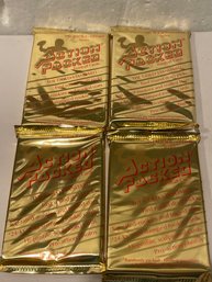 1991 Action Packed Football Rookie Update  Sealed 24 Kt Gold Lot Of - 4